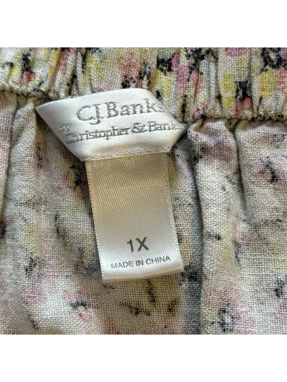 Christopher & Banks Women’s Cottagecore Floral Waist A-Line Skirt Size 1x
